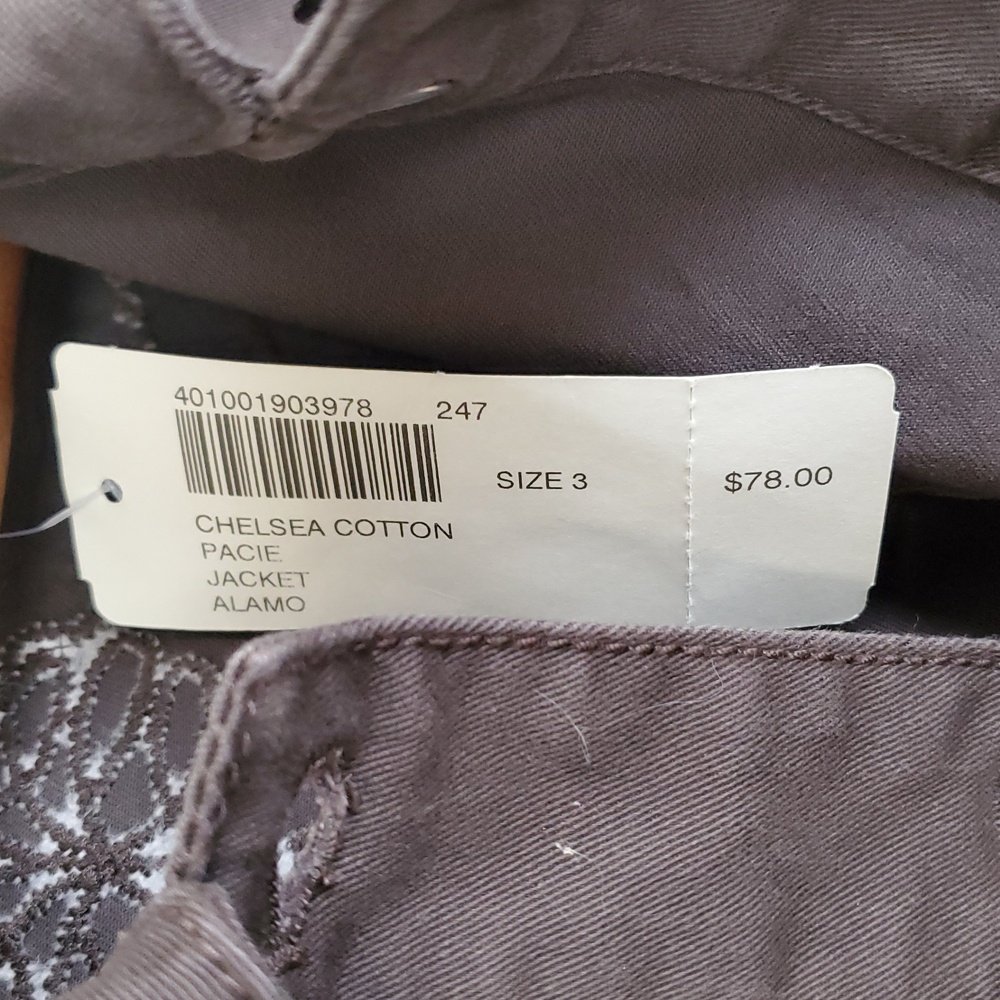Chico's Chelsea Cotton Pacie Jacket Alamo Size 3 Womens - Picture 8 of 14